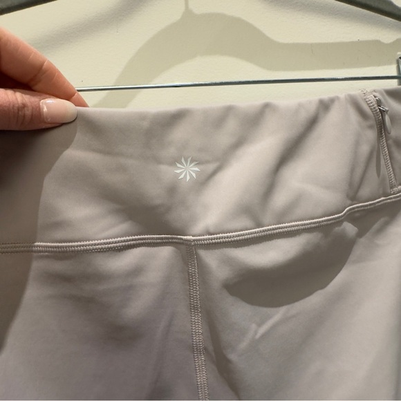 Athleta Gray light faded bottom Leggings with Elastic Waistband Faded - Picture 5 of 11